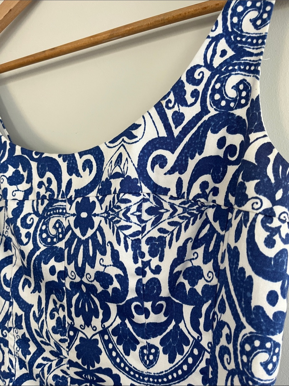 Nine West Navy and White Tile-Print Mini Dress - Picture 6 of 13